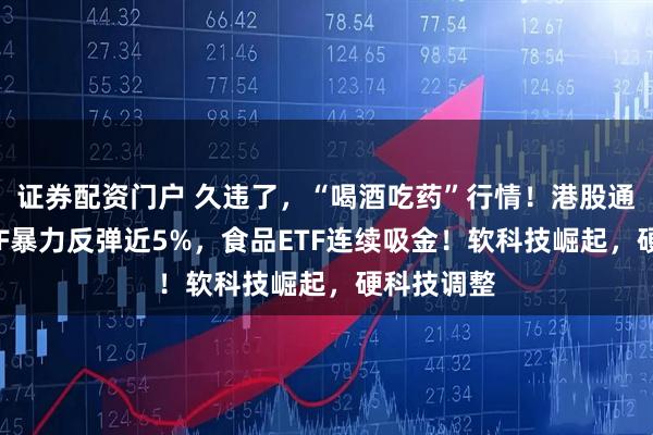证券配资门户 久违了，“喝酒吃药”行情！港股通创新药ETF暴力反弹近5%，食品ETF连续吸金！软科技崛起，硬科技调整